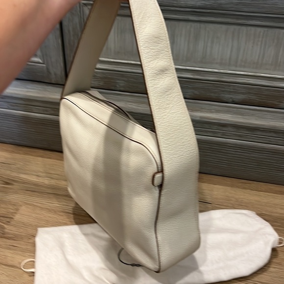 Authentic off-white leather Prada bag. Gently loved! Comes with dust bag. - Picture 3 of 10